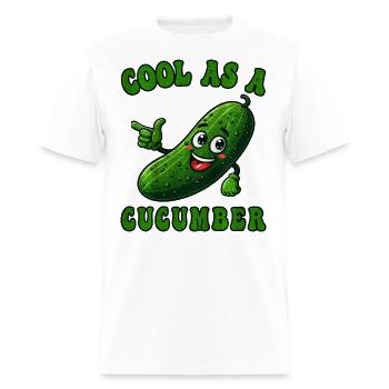 Cool as a Cucumber Costume Cucumber - Men's T-Shirt - white - Front - Jose (178cm)
