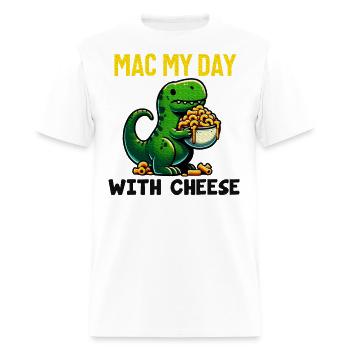 Mac Cheese Macaroni and Cheese - Men's T-Shirt - white - Front - Jose (178cm)
