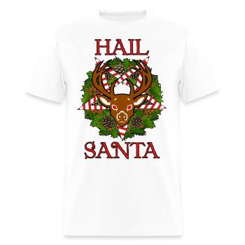 Hail Santa - Men's T-Shirt - white - Front - Jose (178cm)