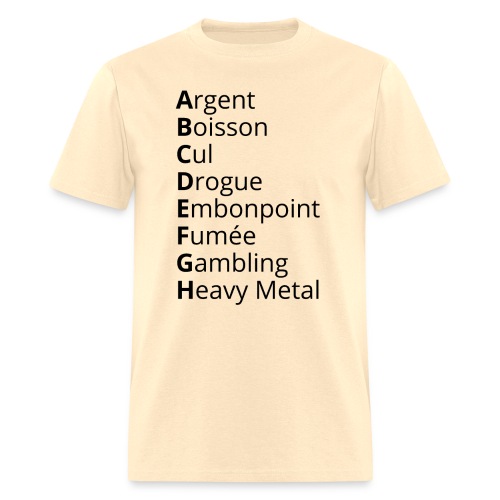 L'Alphabet de tous les Vices - Men's T-Shirt