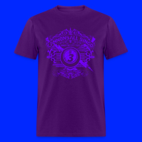 Vintage Cannonball Bingo Crest Purple - Men's T-Shirt