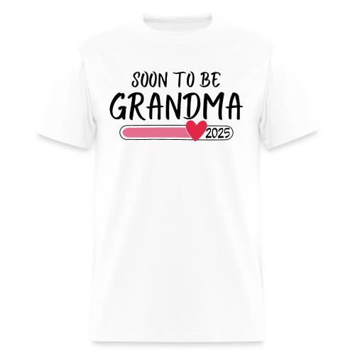 Soon to Be Grandma 2025 loading bar with an heart - Men's T-Shirt