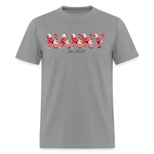 Nanny Est 2025 | Floral Pattern Font - Men's T-Shirt