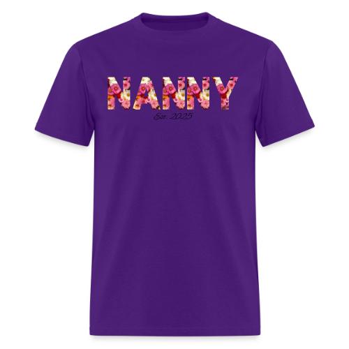 Nanny Est 2025 | Floral Pattern Font - Men's T-Shirt