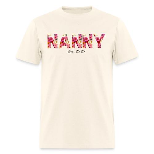 Nanny Est 2025 | Floral Pattern Font - Men's T-Shirt
