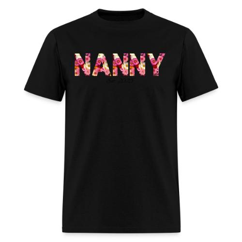 Nanny Est 2025 | Floral Pattern Font - Men's T-Shirt