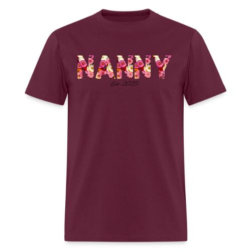 Nanny Est 2025 | Floral Pattern Font - Men's T-Shirt