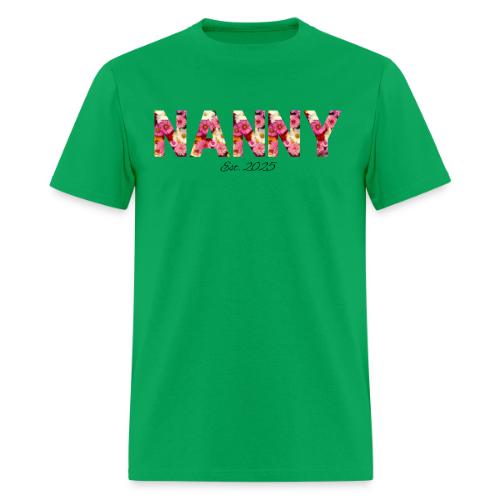 Nanny Est 2025 | Floral Pattern Font - Men's T-Shirt