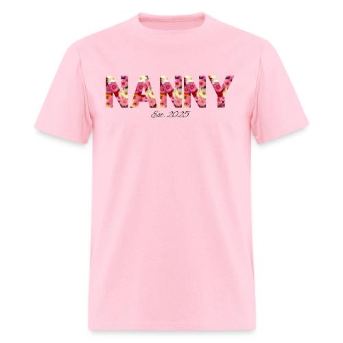 Nanny Est 2025 | Floral Pattern Font - Men's T-Shirt