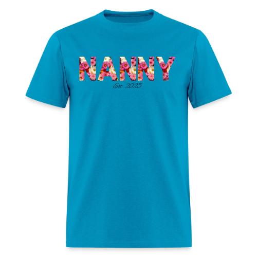 Nanny Est 2025 | Floral Pattern Font - Men's T-Shirt