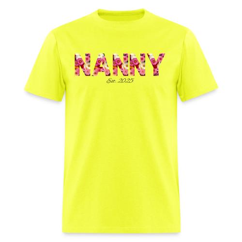 Nanny Est 2025 | Floral Pattern Font - Men's T-Shirt