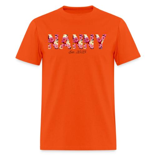 Nanny Est 2025 | Floral Pattern Font - Men's T-Shirt
