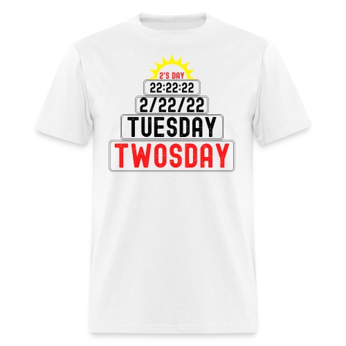 Twosday Tuesday February 22 2022 Step Pyramid - Men's T-Shirt