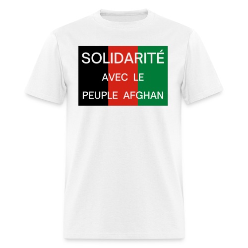 Solidarité avec le Peuple Afghan, Drapeau Afghan - Men's T-Shirt