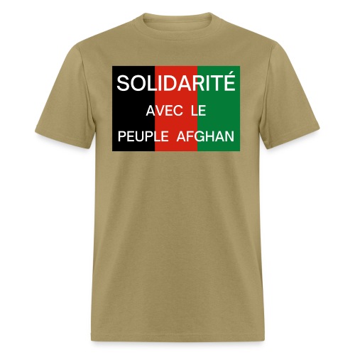 Solidarité avec le Peuple Afghan, Drapeau Afghan - Men's T-Shirt