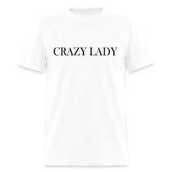 CRAZY LADY - Men's T-Shirt - white - Front - Jose (178cm)