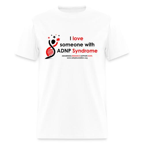 I LOVE SOMEONE WITH ADNP SYNDROME RED AND BLACK FO - Men's T-Shirt
