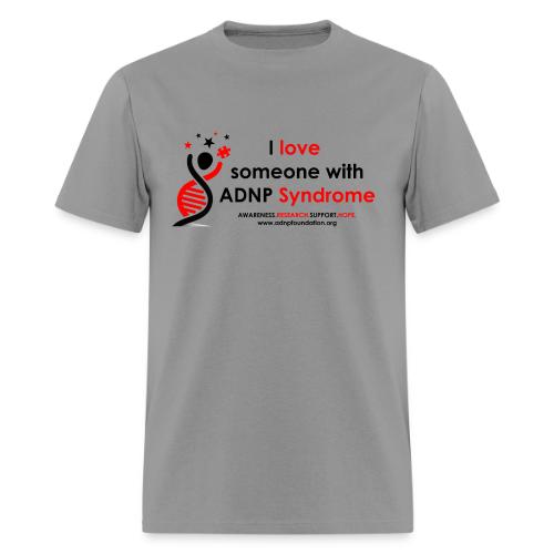 I LOVE SOMEONE WITH ADNP SYNDROME RED AND BLACK FO - Men's T-Shirt