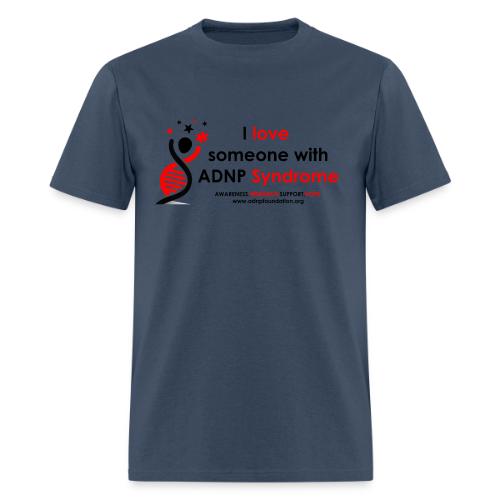 I LOVE SOMEONE WITH ADNP SYNDROME RED AND BLACK FO - Men's T-Shirt