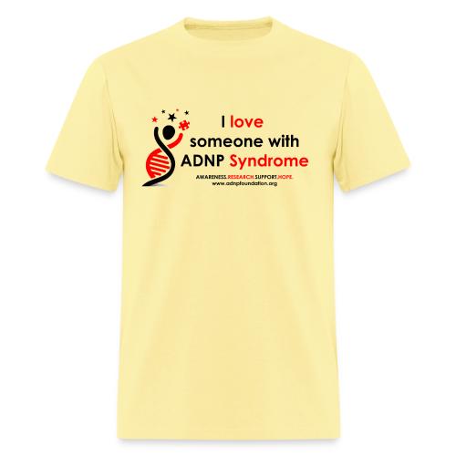 I LOVE SOMEONE WITH ADNP SYNDROME RED AND BLACK FO - Men's T-Shirt