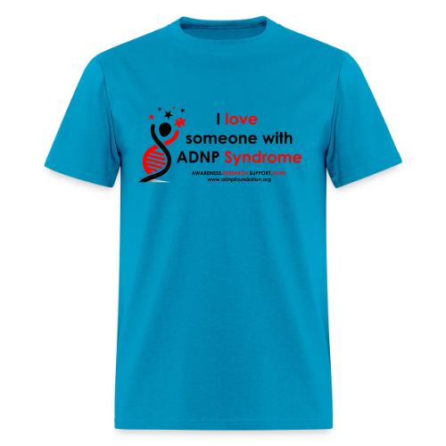 I LOVE SOMEONE WITH ADNP SYNDROME RED AND BLACK FO - Men's T-Shirt