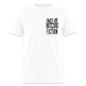 Fact is Stranger than Fiction - Men's T-Shirt - white - Front - Jose (178cm)