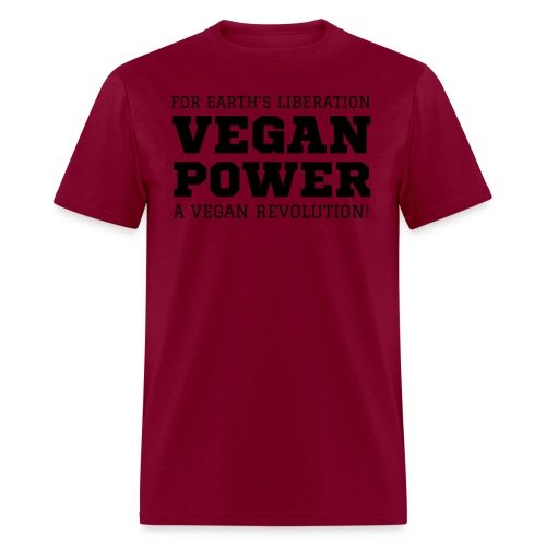 VEGAN POWER Earth Liberation A Vegan Revolution - Men's T-Shirt