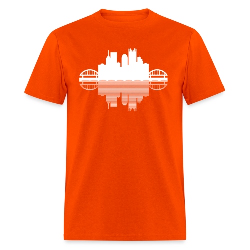 Pittsburgh Skyline Reflection - Men's T-Shirt
