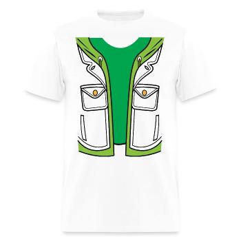 The Big Bang Theory Leonard Outfit Costume - Men's T-Shirt - white - Front - Jose (178cm)