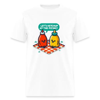 Picnic Punster - Picnicing Sandwich - Men's T-Shirt - white - Front - Jose (178cm)