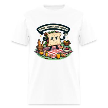 Picnic Punster - Picnicing Sandwich - Men's T-Shirt - white - Front - Jose (178cm)