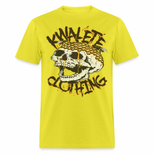 Kwalete Fly Skull Official Black Yellow MMXXII - Men's T-Shirt