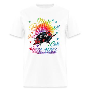 Mole Day Mole Problems Just Call Avogadro's - Men's T-Shirt - white - Front - Jose (178cm)