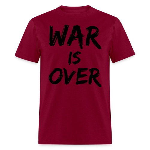 War Is Over (in black paint) - Men's T-Shirt
