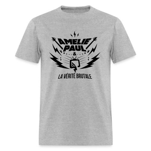 Amélie Paul & La Vérité Brutale (logo noir) - Men's T-Shirt