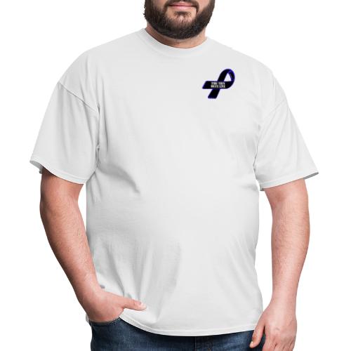 (SUPPORT) Thin Blue Line Crest - Men's T-Shirt