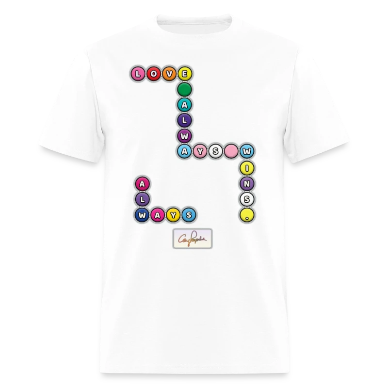 Retro-Meets-Modern "Love Always Wins" - Men's T-Shirt