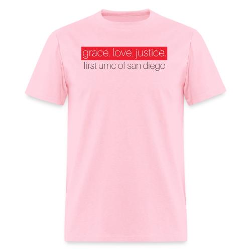 Grace. Love. Justice. First UMC of San Diego - Men's T-Shirt