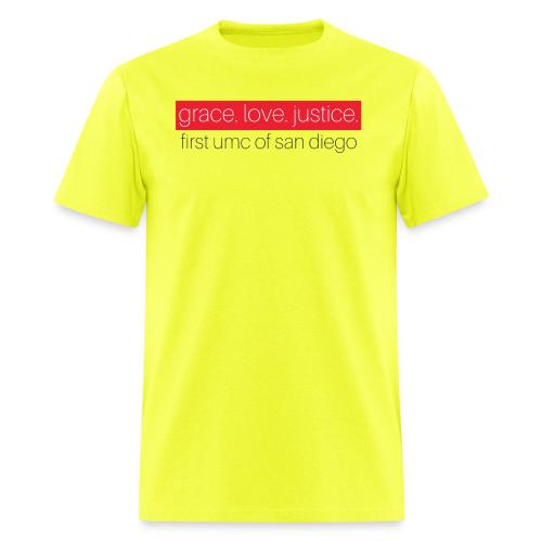 Grace. Love. Justice. First UMC of San Diego - Men's T-Shirt