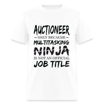 Ninja Auctioneer - Men's T-Shirt - white - Front - Jose (178cm)