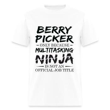 Ninja Berry Picker - Men's T-Shirt - white - Front - Jose (178cm)