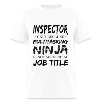 Ninja Inspector - Men's T-Shirt - white - Front - Jose (178cm)