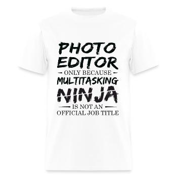 Ninja Photo Editor - Men's T-Shirt - white - Front - Jose (178cm)