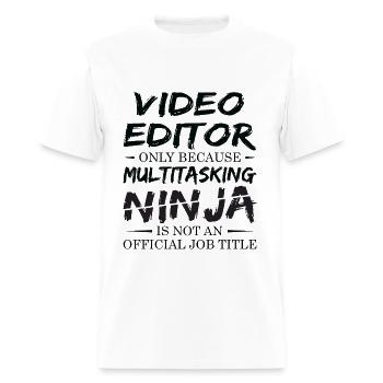 Ninja Video Editor - Men's T-Shirt - white - Front - Jose (178cm)