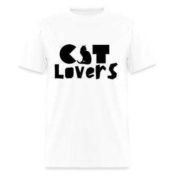 cat lovers - Men's T-Shirt - white - Front - Jose (178cm)
