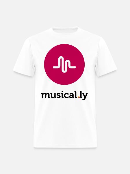 Musical.ly Logo - Men's T-Shirt - white