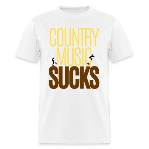 Country Music SUCKS (poop & pee version) - Men's T-Shirt