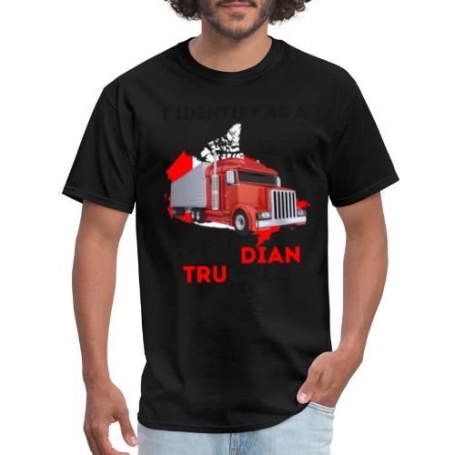 I Identify As A Canadian Trucker Freedom Convoy 22 - Men's T-Shirt