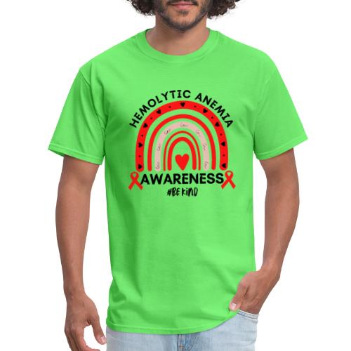 Hemolytic Anemia Awareness Rainbow Warrior Support - Men's T-Shirt