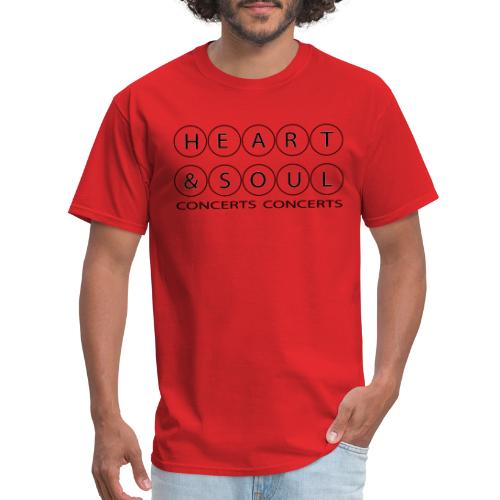 Heart & Soul Concerts - text horizon (no fill) - Men's T-Shirt